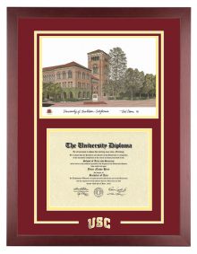 Single Diploma with Artwork USC